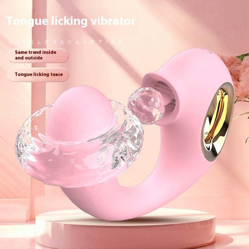 Dolphin Tongue Licking Electric Vibrator – 8 Frequency Silicone Massager