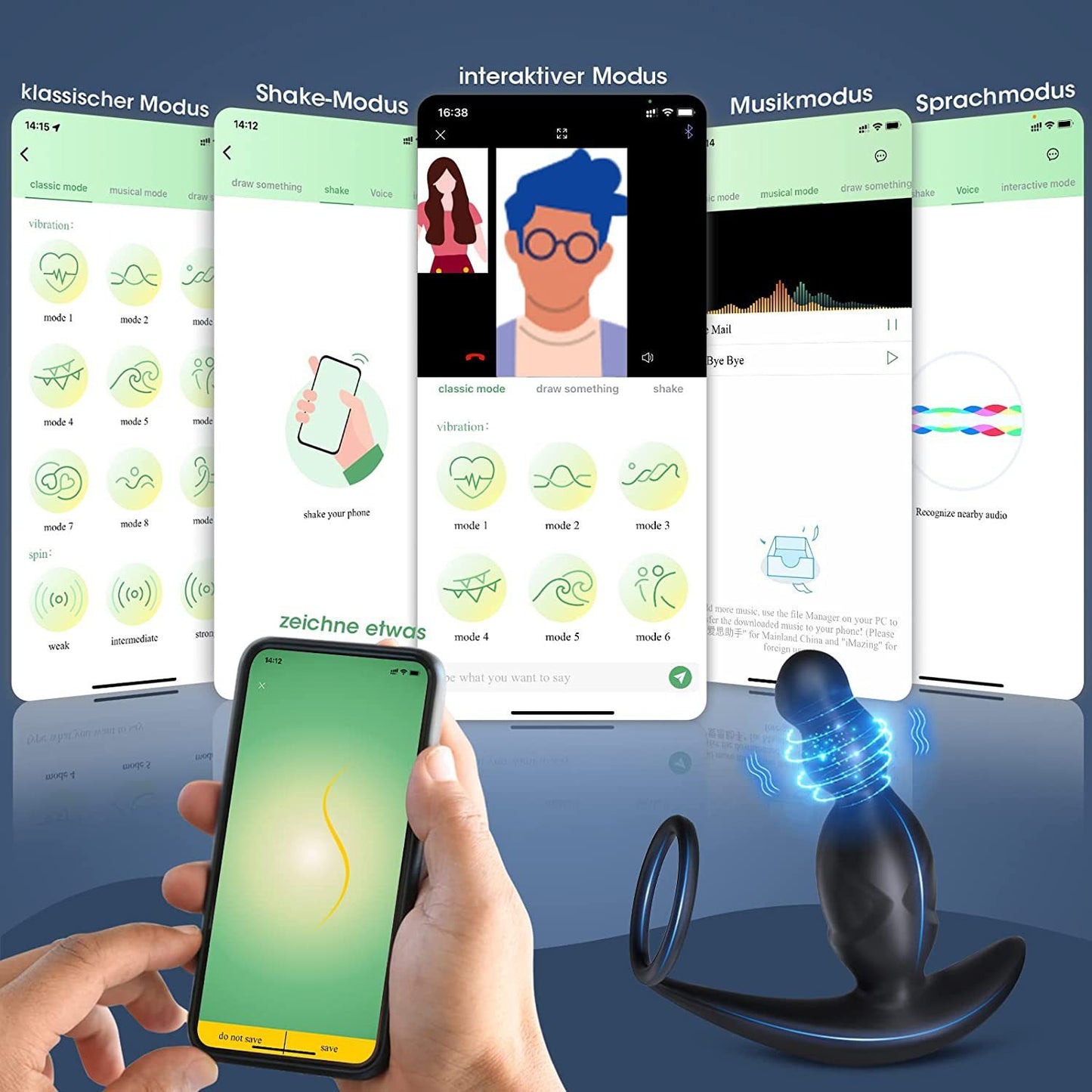 Wireless Remote Control Rechargeable Silicone Toy – App & Remote Controlled