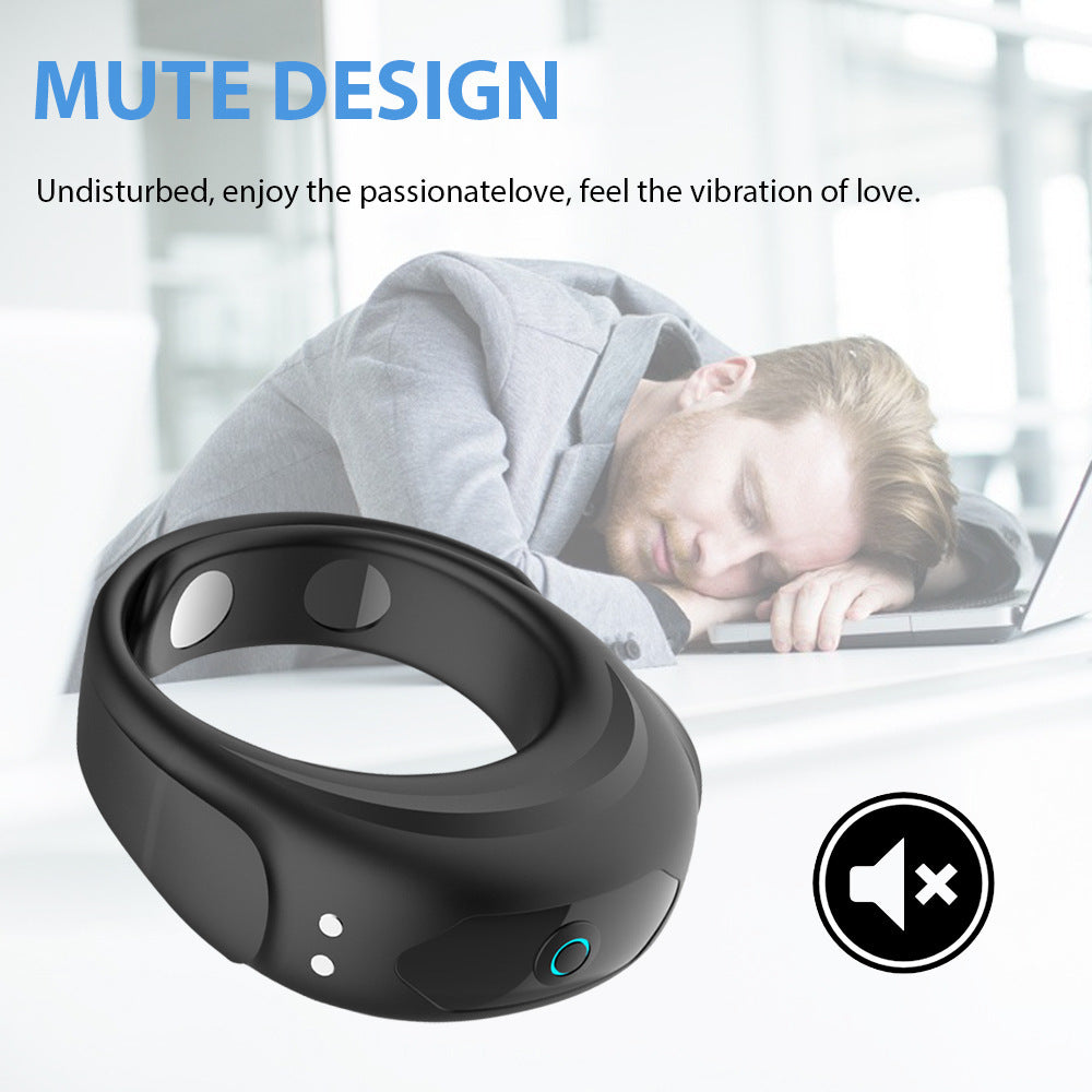 Men's Cock Ring – USB Charging Vibrating Massage Device