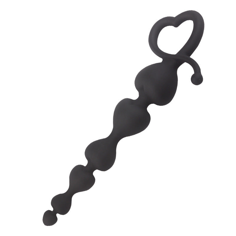 Silicone Bead Stopper – Anal Beads for Men and Women, Available in Black and Pink