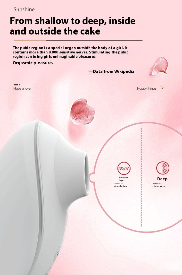 Women's Rechargeable Silicone Vibrating Toy - White