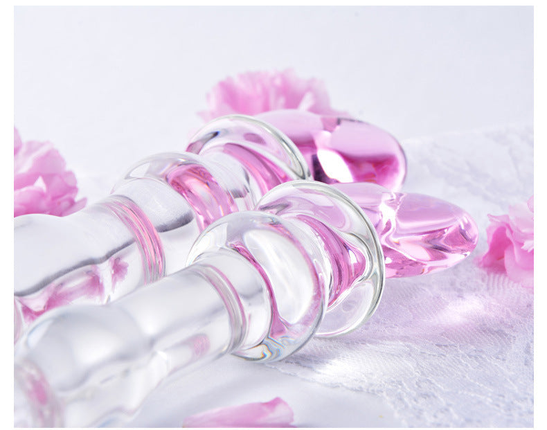 Love Glass Gourd Plug – High Borosilicate Glass, Health Care and Erotic Massage Series