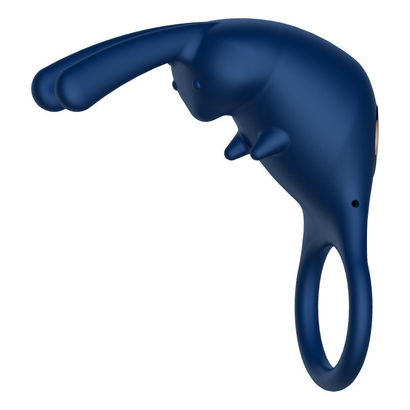 Men's Delay Lock Stem Ring – Electric Silicone Toy for Clitoral Excitement and Stimulation