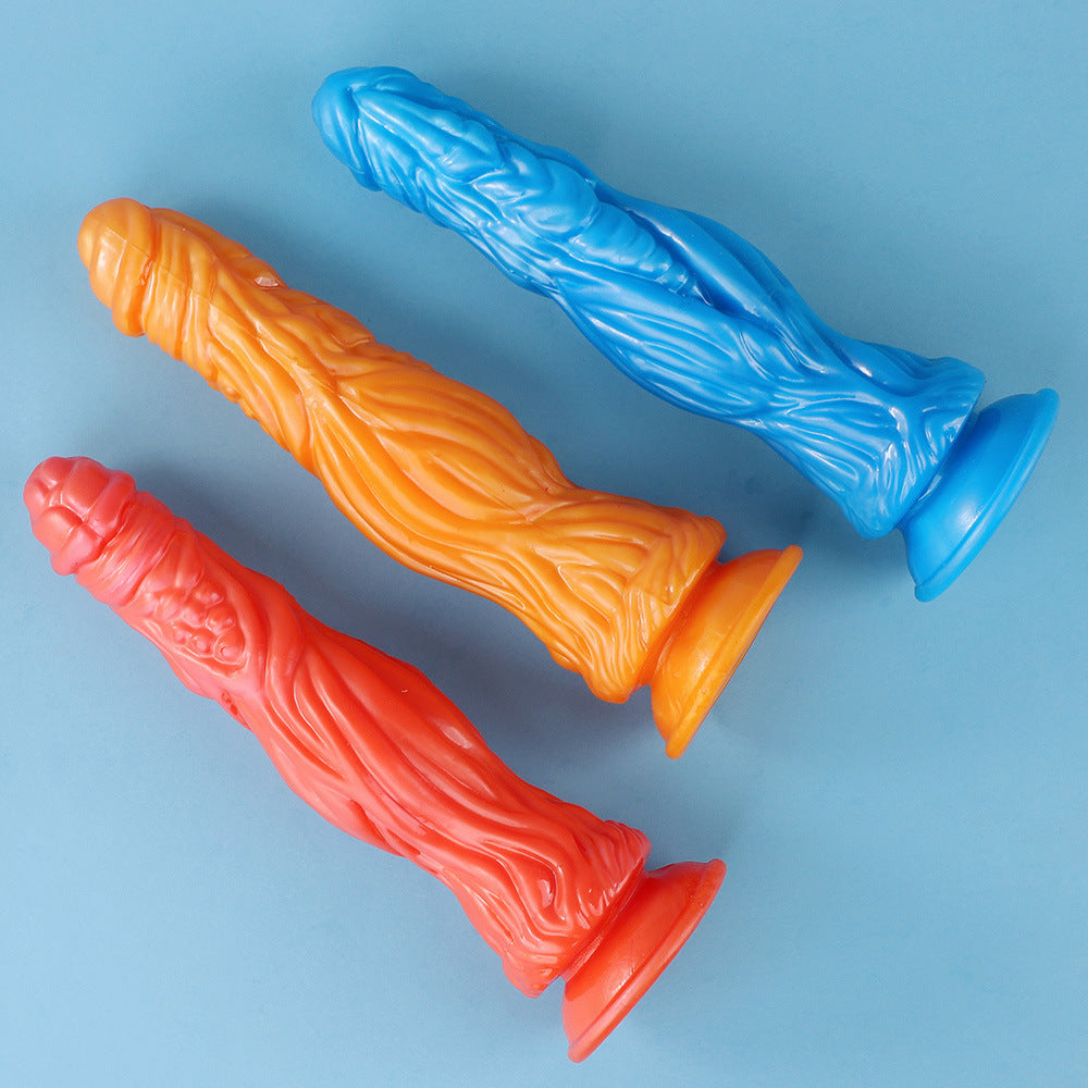 Pearl Color Animal Modeling Crocodile Penis - Women's Daily Necessities, TPE Material, 26.7cm