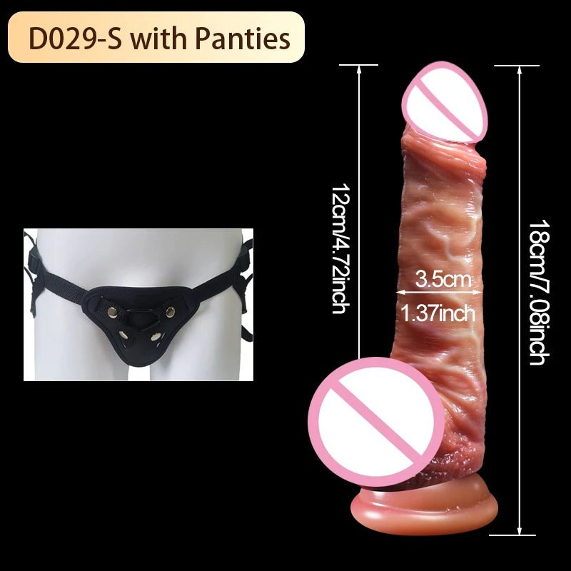Women's Silicone Soft Manual Masturbation Device - Liquid Silicone, Multiple Styles and Sizes