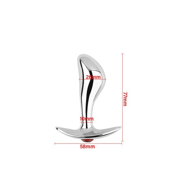 Premium Metal Anal Plug and G-Spot Dildo - Multi-Size Butt Masturbator