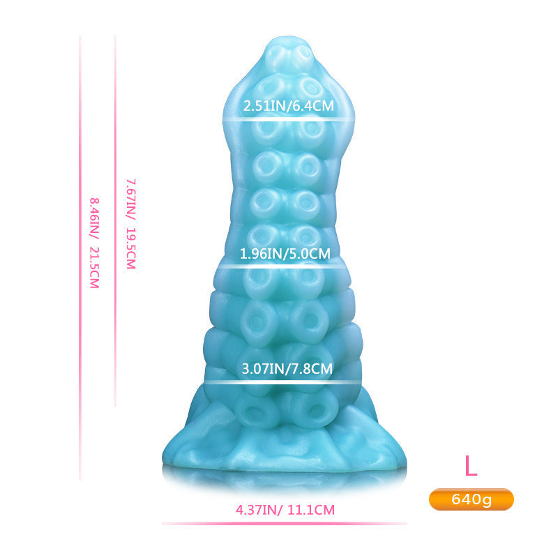 Mixed Color Liquid Silicone Butt Plug - Super Soft, Multiple Sizes and Colors