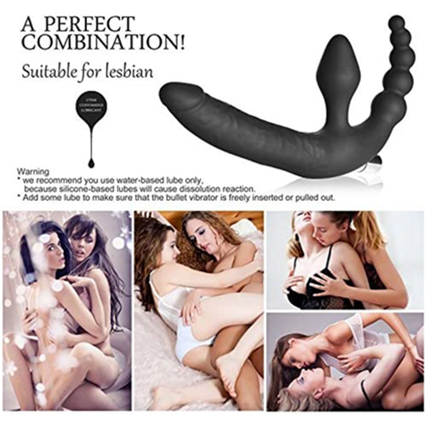 Three-Point Resonance Double-Headed Butt Plug – Prostate Massager with Silicone & ABS