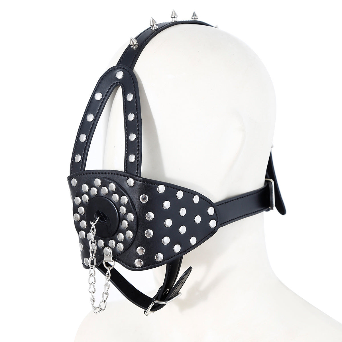 Flirting Bondage Ball Gag | Horse Harness Mouth Restraint - Black & Red