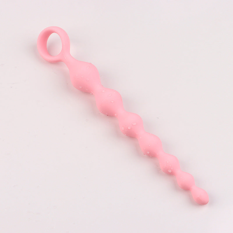 Silicone Butt Plug with Pull Beads – Anal Dilatation Device for Men and Women, Available in 4 Colors