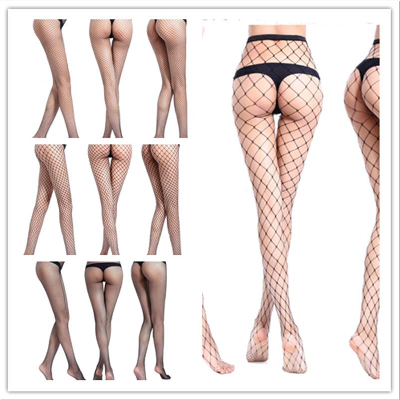 Fishnet Stockings - Stylish Nylon Fishnets in Three Net Sizes