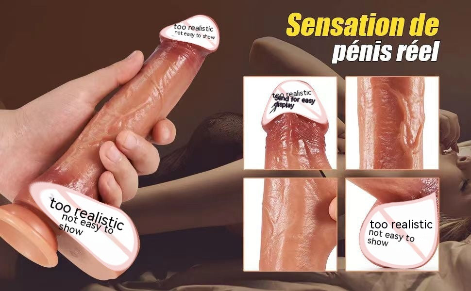 Electric Heating Female Daily Necessity – Liquid Silicone Simulated Penis