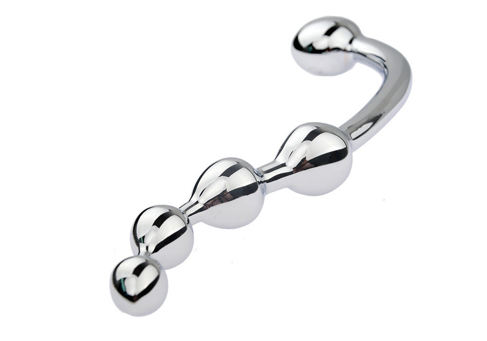 4-Piece Metal Pull Bead Anal Plug – Silver & Gold Options