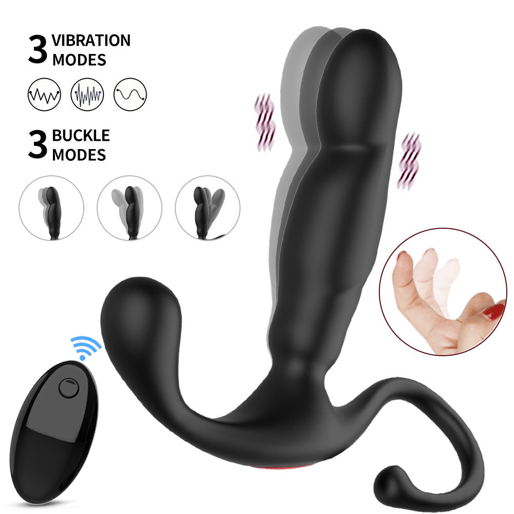 Rechargeable Black Warrior Silicone Vibration Massager – Remote Control & Heating Options