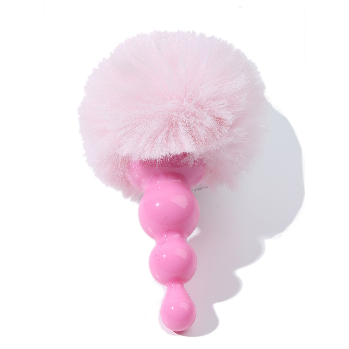 Women's Small Pagoda Thread Silicone Toy – Black and Pink, Compact Sex Toy