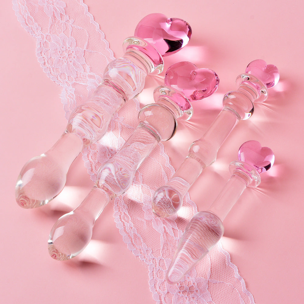 Love Glass Gourd Plug – High Borosilicate Glass, Health Care and Erotic Massage Series