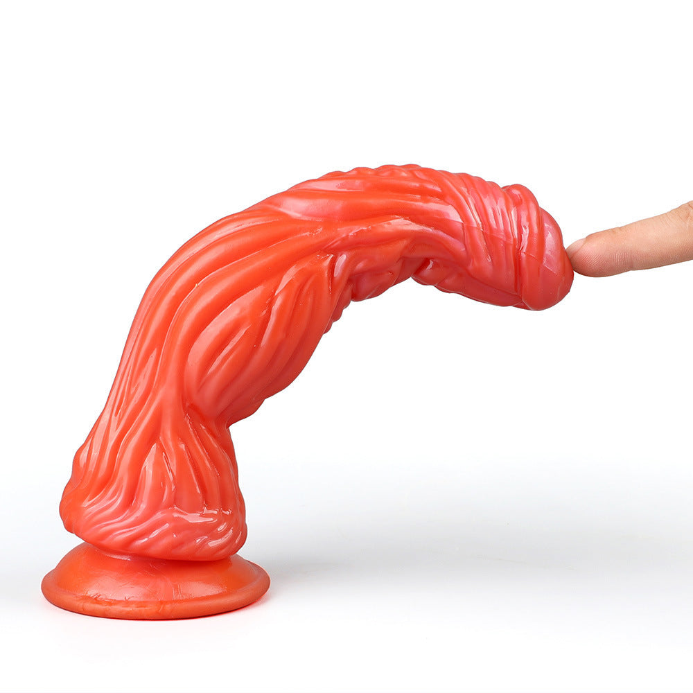 Pearl Color Animal Modeling Crocodile Penis - Women's Daily Necessities, TPE Material, 26.7cm