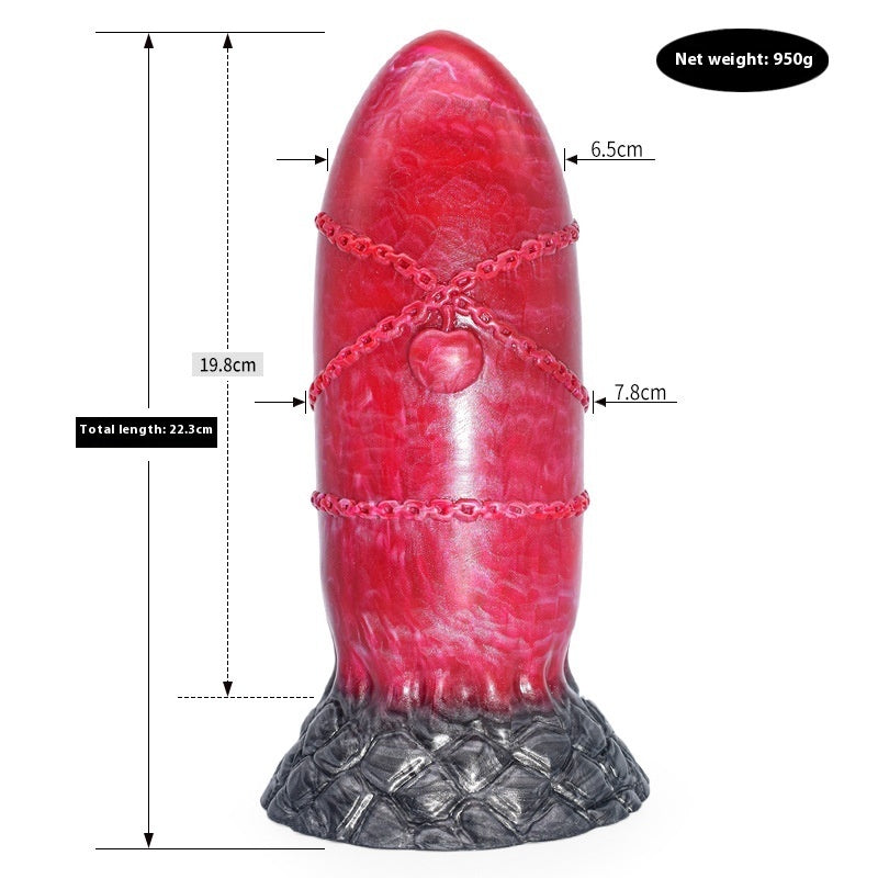 Irregular Colored Dildo & Anal Plug – Animal-Inspired Silicone Masturbator