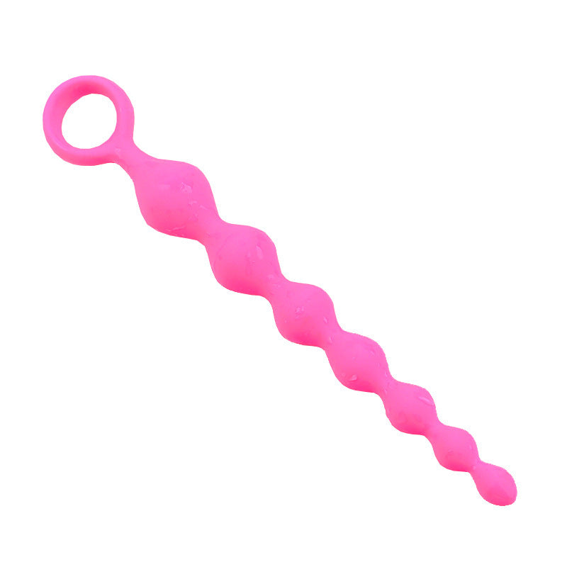 Silicone Butt Plug with Pull Beads – Anal Dilatation Device for Men and Women, Available in 4 Colors
