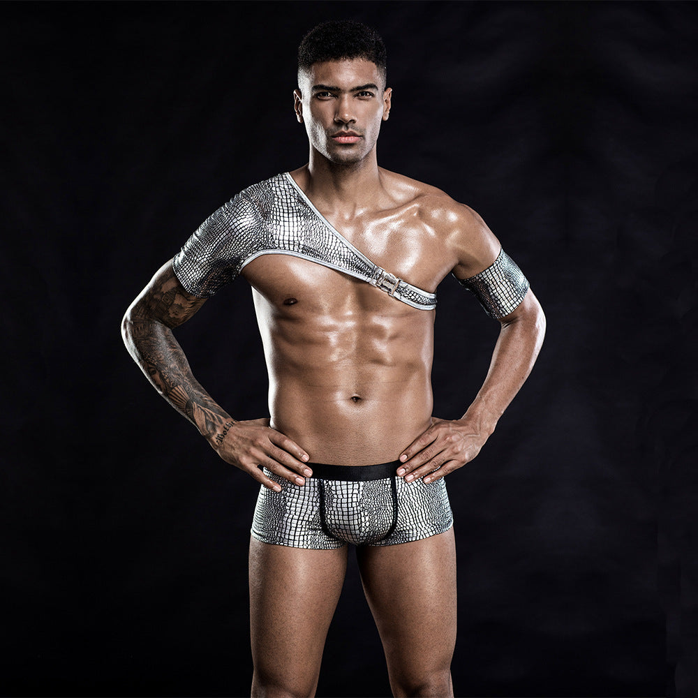 Men's Sexy Underwear Outfit - European and American Style for Nightclub and Bar Shows