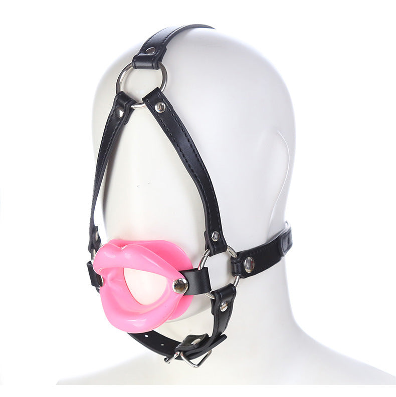 Bondage Leather Mouth Opener – Adjustable Sex Toy with Nails for Adults