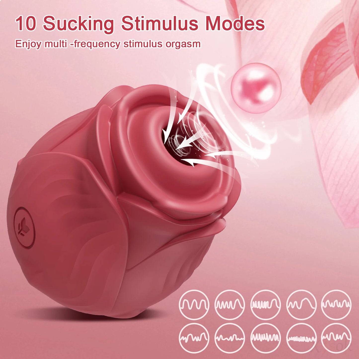 Rose Suckling Jumping Egg – Vibrating Toy for Women