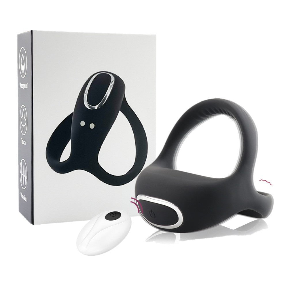 Men's A Clamping Silicone Delay Ring – Vibration with Remote Control Options