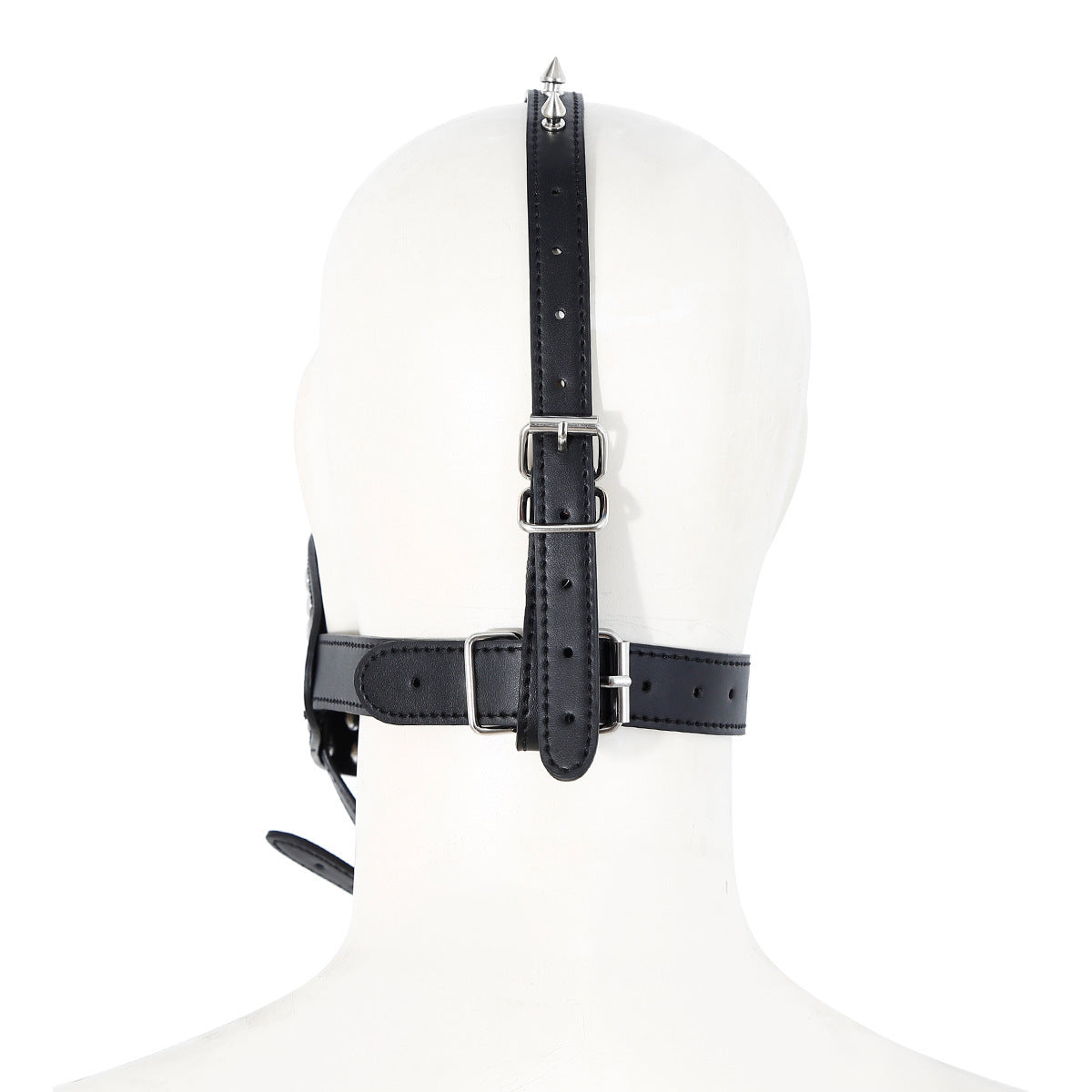 Flirting Bondage Ball Gag | Horse Harness Mouth Restraint - Black & Red