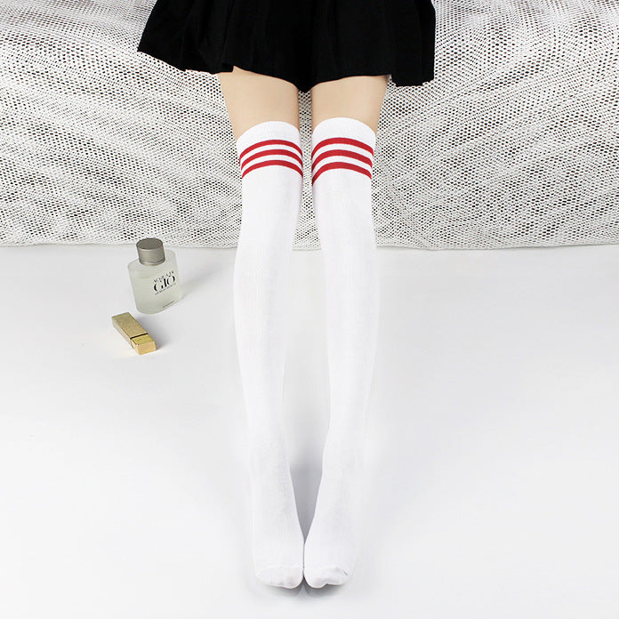 High-Top Thigh Socks - 100% Nylon Stockings for Women