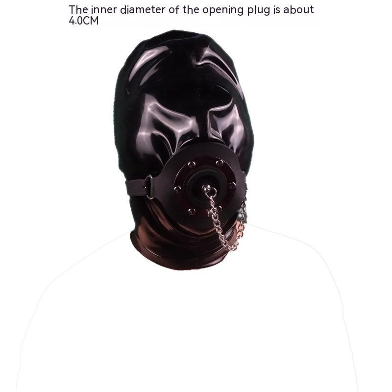 Large Diameter Silicone Mouth Gag with Discharge Spout – BDSM Deep Throat Training Device