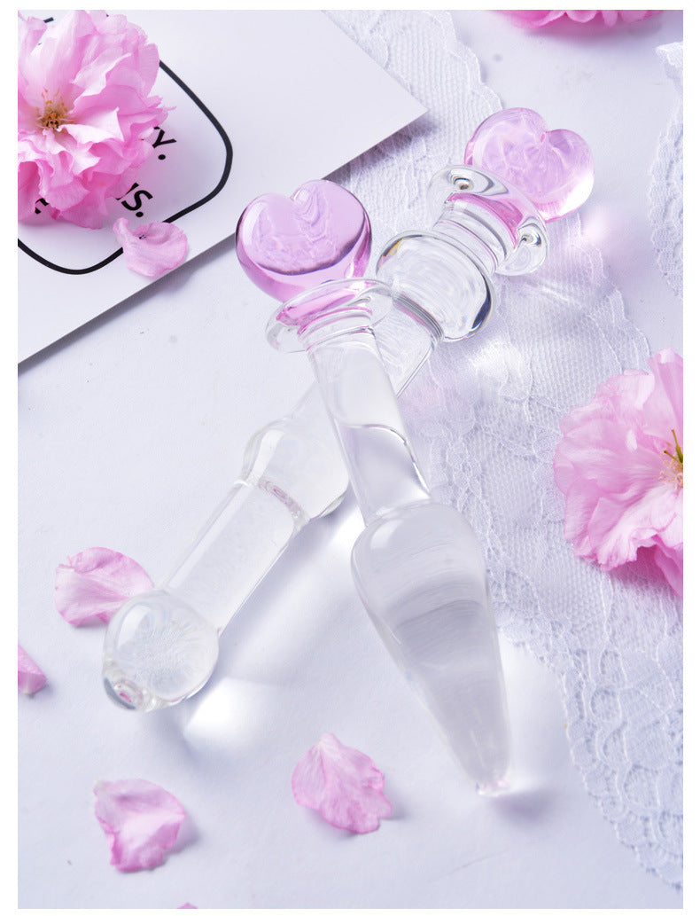 Love Glass Gourd Plug – High Borosilicate Glass, Health Care and Erotic Massage Series