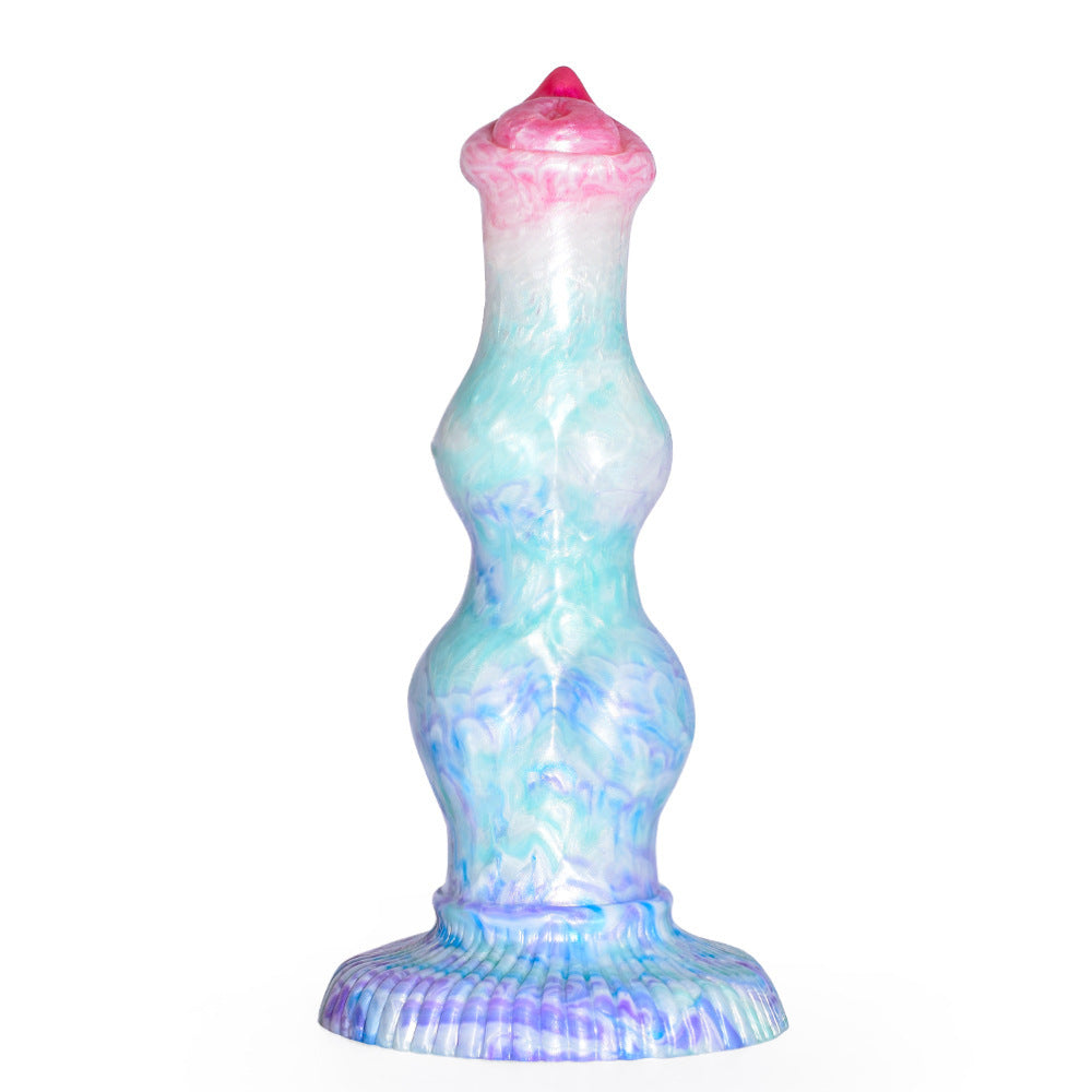 Ice Dragon Horse Cock Dildo - Liquid Silicone, Realistic Fantasy Design