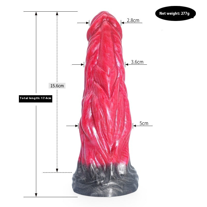 Irregular Colored Dildo & Anal Plug – Animal-Inspired Silicone Masturbator