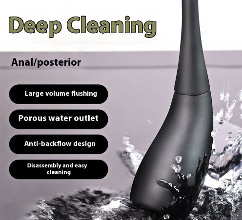 "Clean Sweep" Men's Anal Enema Flusher – Anti-Backflow Bowel Cleaning Tool