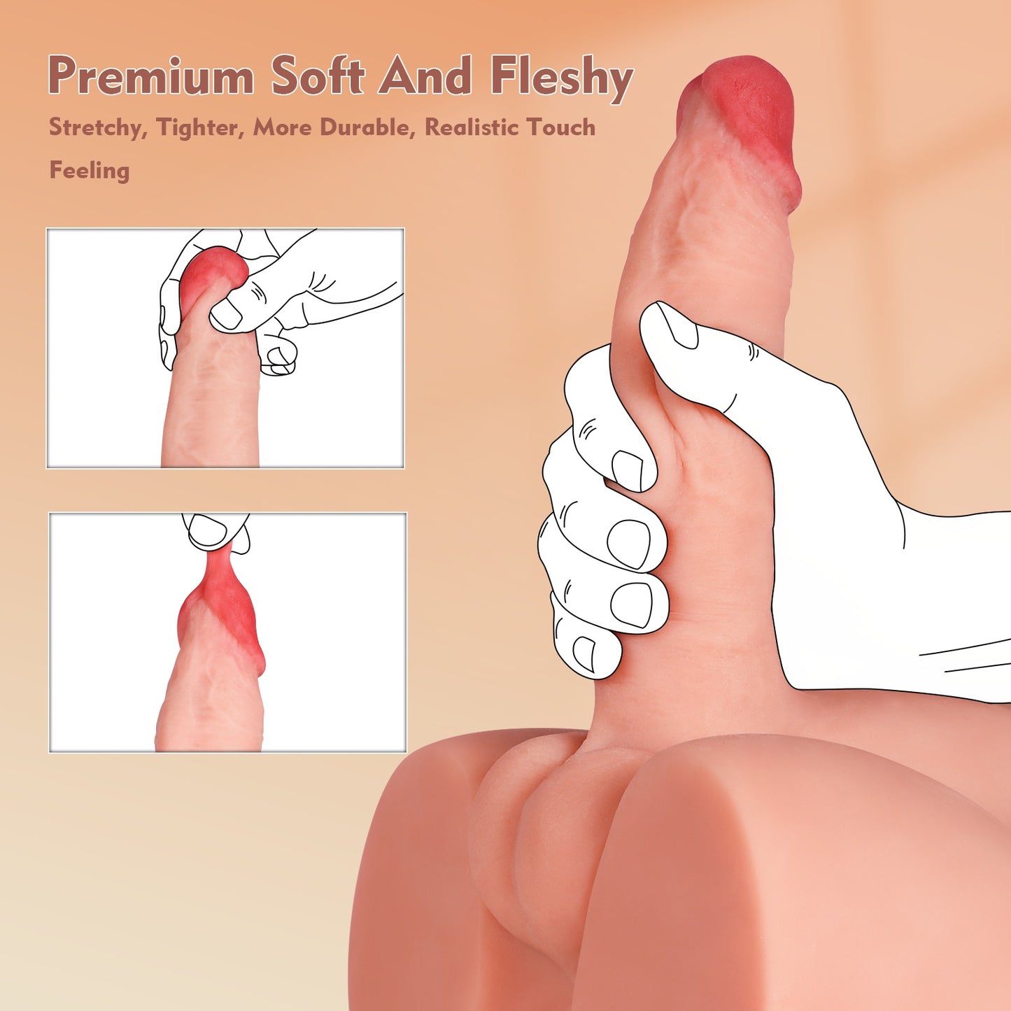 Realistic Male Love Doll with Vibrating Penis – Lifelike Pleasure for Women