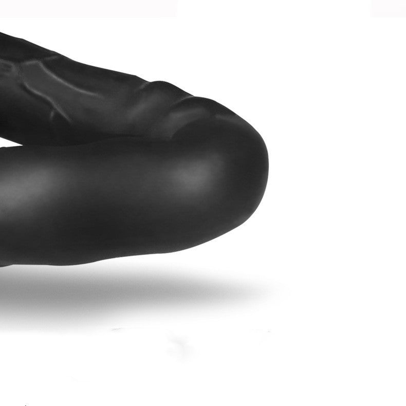 Double-Headed Dragon Silicone Sex Toy - Small and Large Sizes in Black