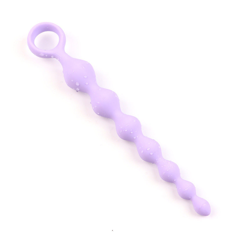 Silicone Butt Plug with Pull Beads – Anal Dilatation Device for Men and Women, Available in 4 Colors