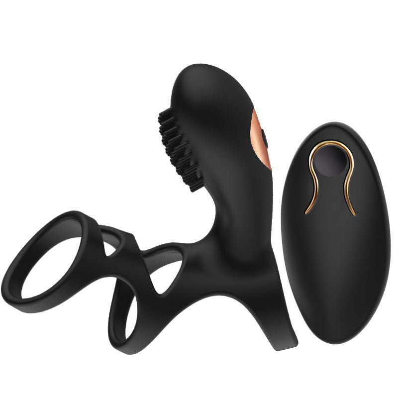 Wearable Male Vibration Ring with Remote Control – USB Rechargeable Silicone Ring