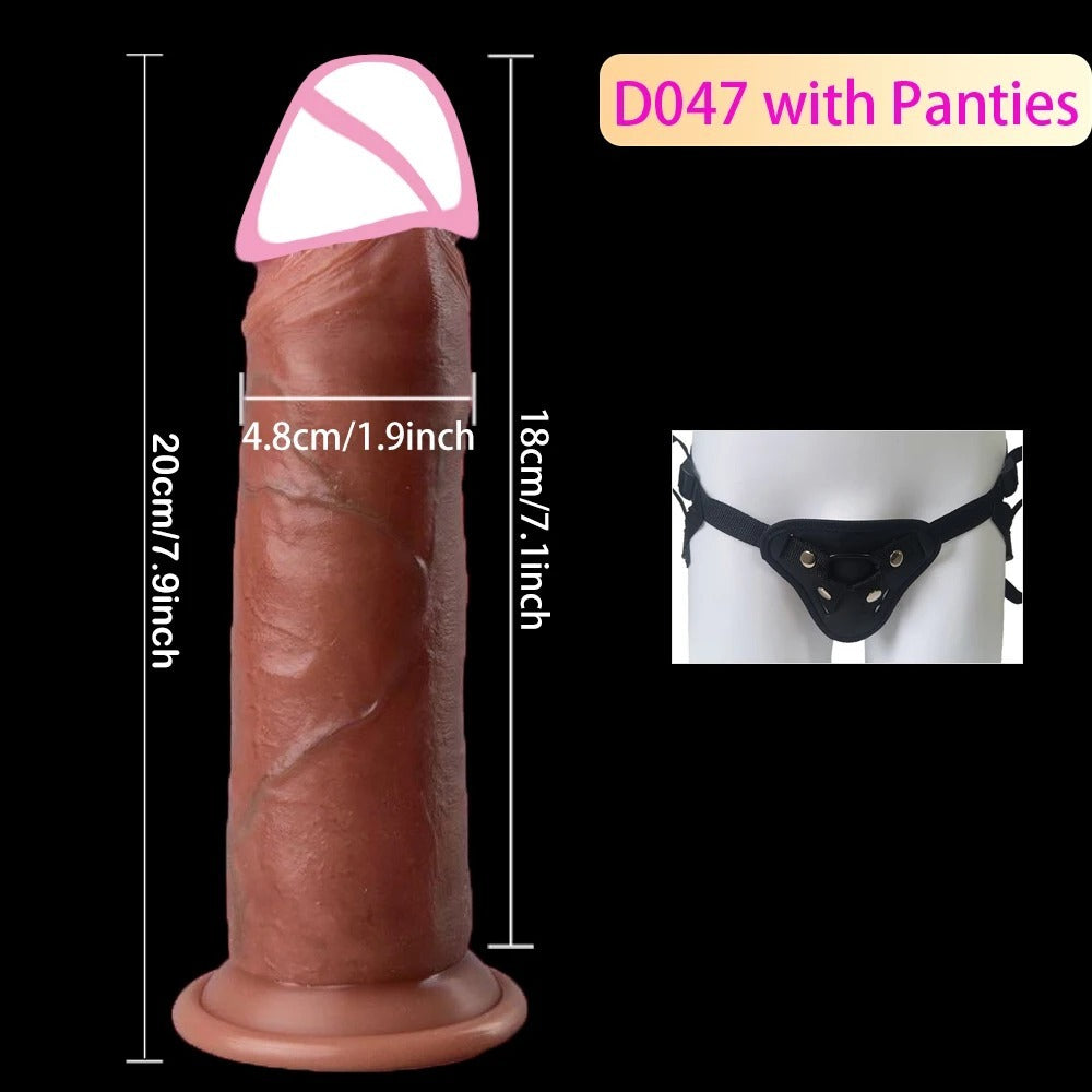 Women's Silicone Soft Manual Masturbation Device - Liquid Silicone, Multiple Styles and Sizes