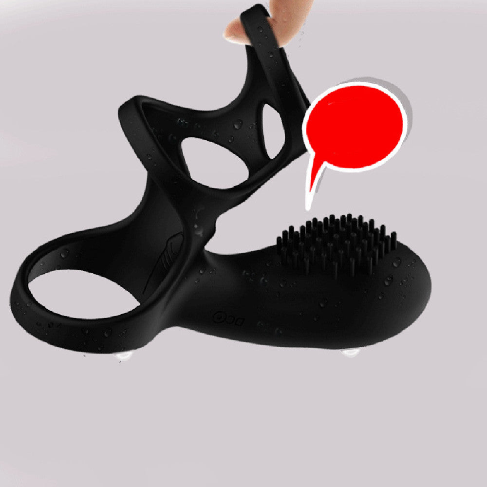 Wearable Male Vibration Ring with Remote Control – USB Rechargeable Silicone Ring
