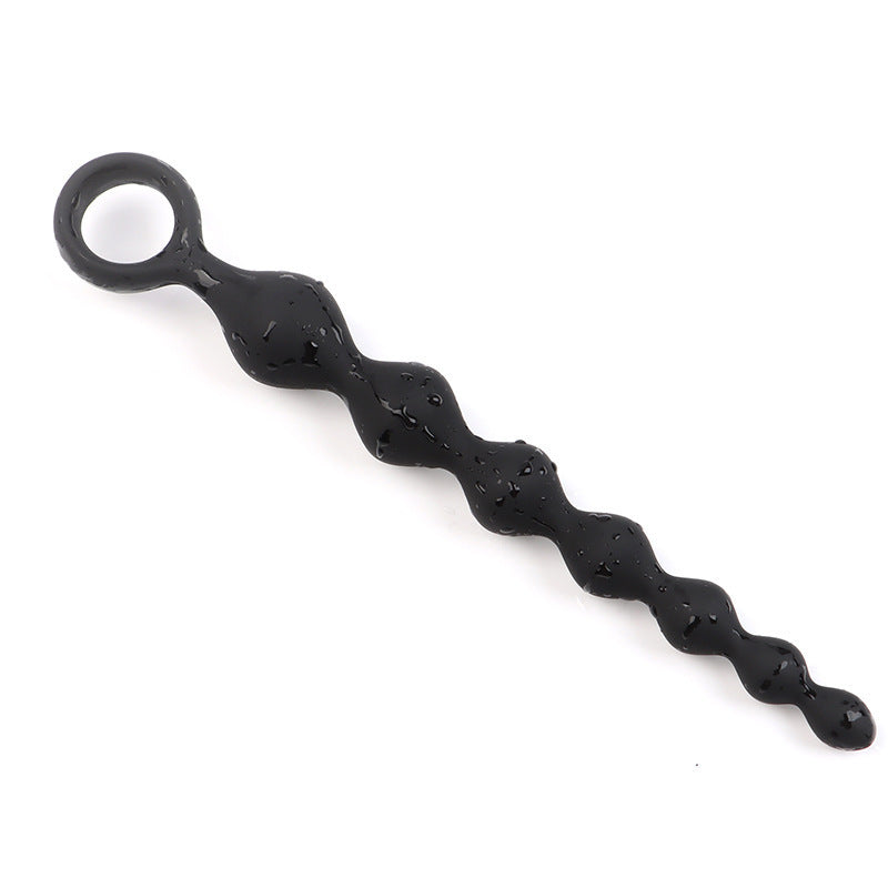 Silicone Butt Plug with Pull Beads – Anal Dilatation Device for Men and Women, Available in 4 Colors