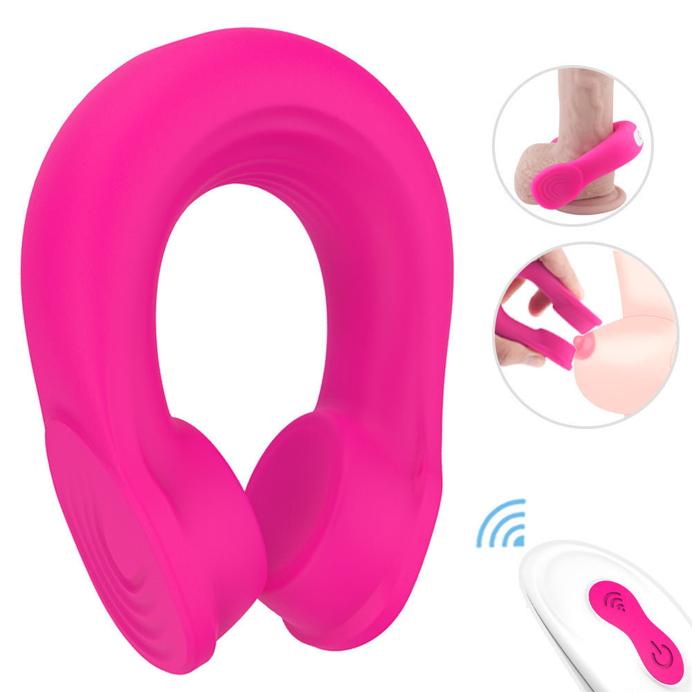 Headset Shape Cock Ring Vibration – Remote Control Silicone Precision Ring