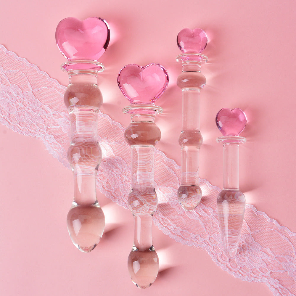 Love Glass Gourd Plug – High Borosilicate Glass, Health Care and Erotic Massage Series