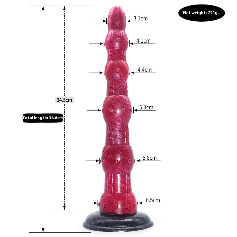 Irregular Colored Dildo & Anal Plug – Animal-Inspired Silicone Masturbator