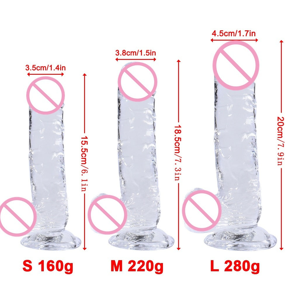Jelly Clear Crystal Cannon Machine Female Supplies