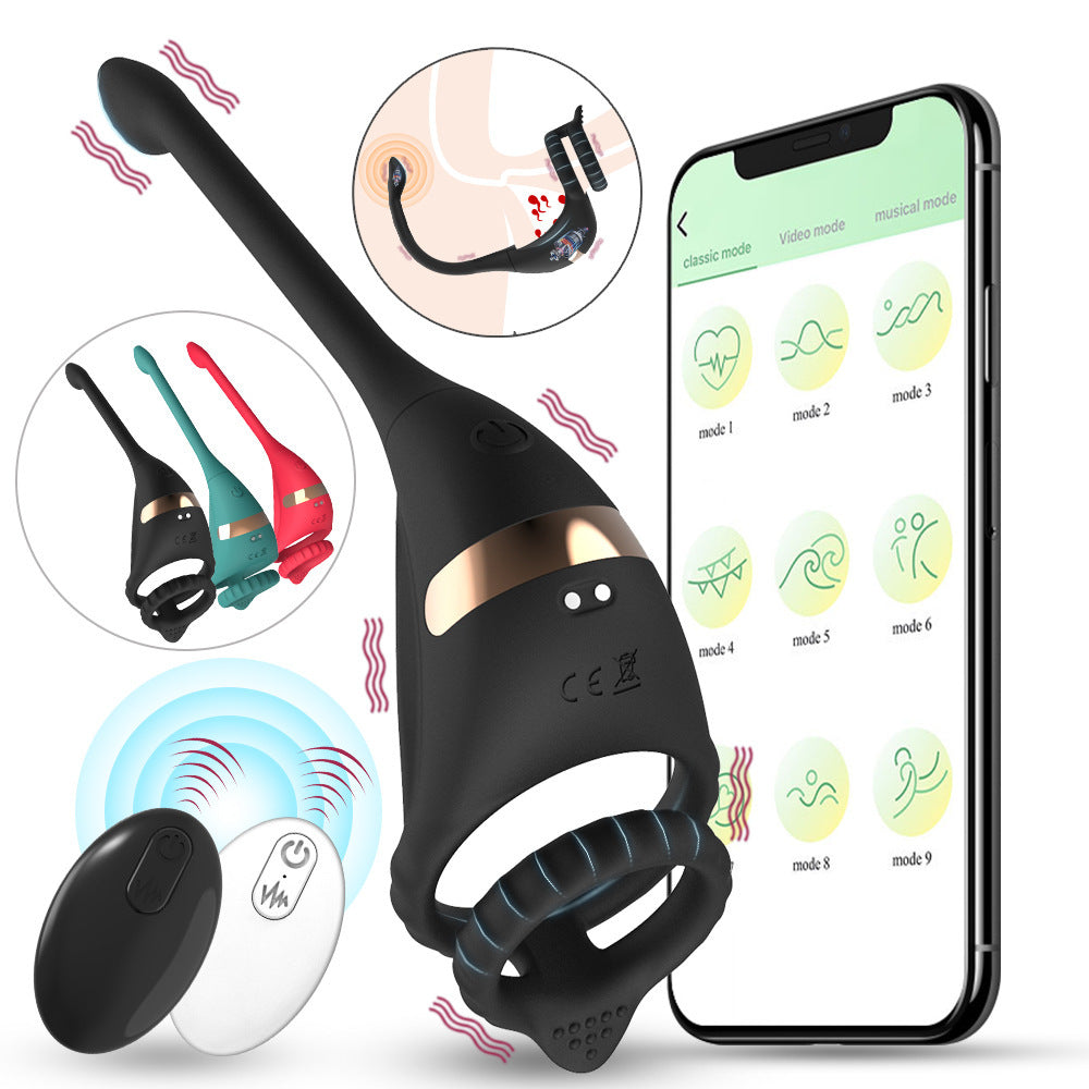 APP Remote Control Double Ring Silicone Butt Plug – Versatile Pleasure Device