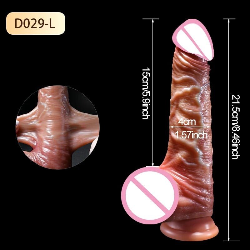 Women's Silicone Soft Manual Masturbation Device - Liquid Silicone, Multiple Styles and Sizes