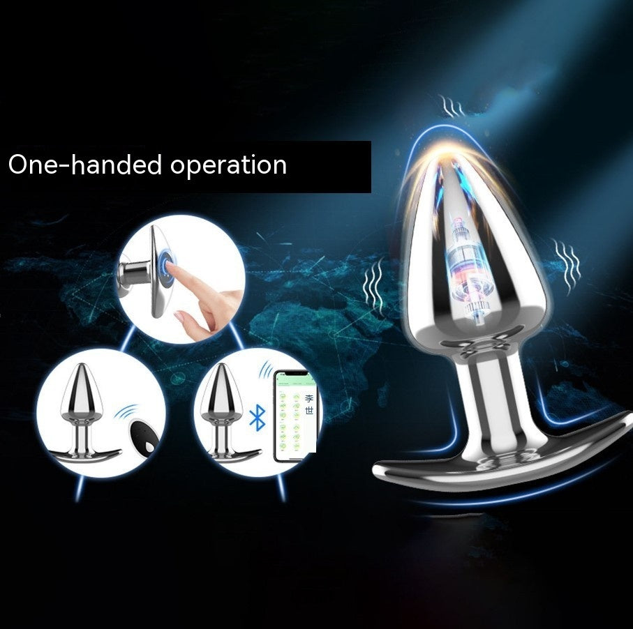 Metal Butt Plug Vibrator – Electric Aluminum Anal Plug with Remote Control
