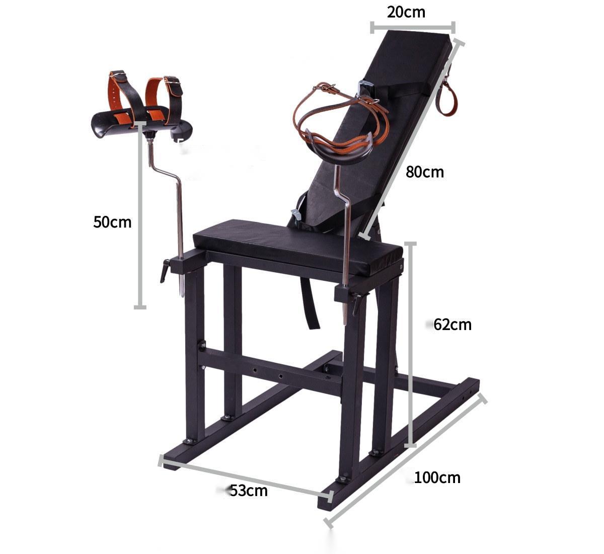 Hotel Furniture Restraints Chair - Durable Carbon Steel and Leather Props for Aids