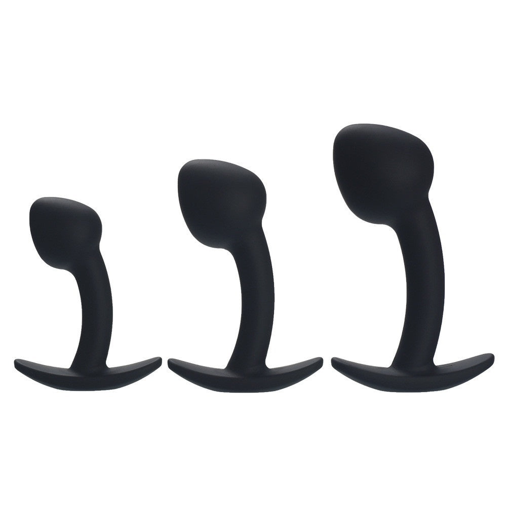 Mushroom-Shaped Silicone Anal Plug – Small, Medium, and Large Sizes
